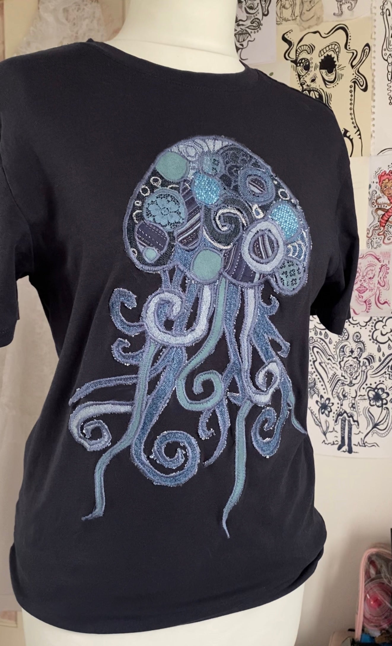 Navy Blue Jellyfish T