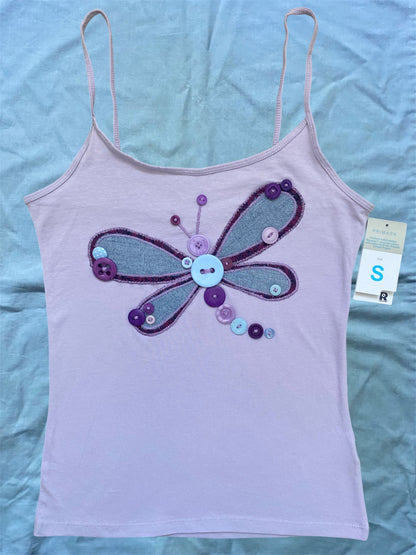 Purple dragon fly cami